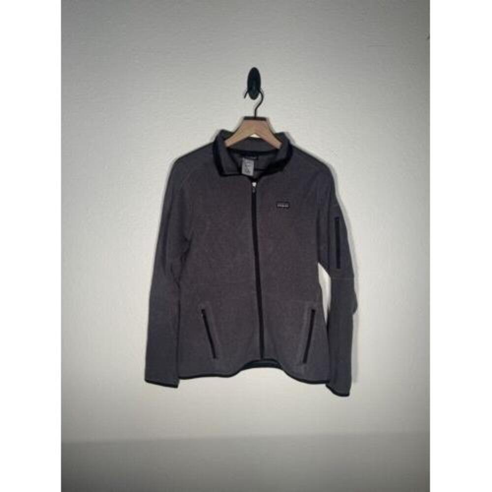 Womens Patagonia Fleece Size M Full Zip Gray 2 Pockets  Vintage